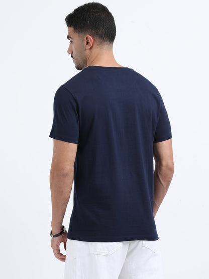 Wear Your Attitude Navy short sleeve regular fit T-shirt