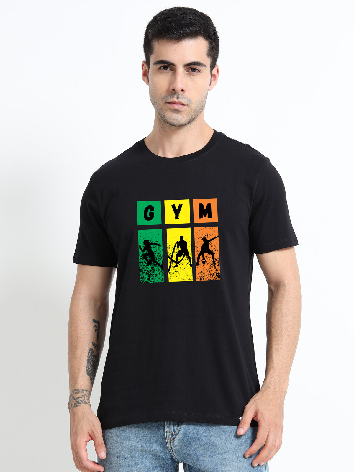 GYM printed Red short sleeve Regular T-shirt