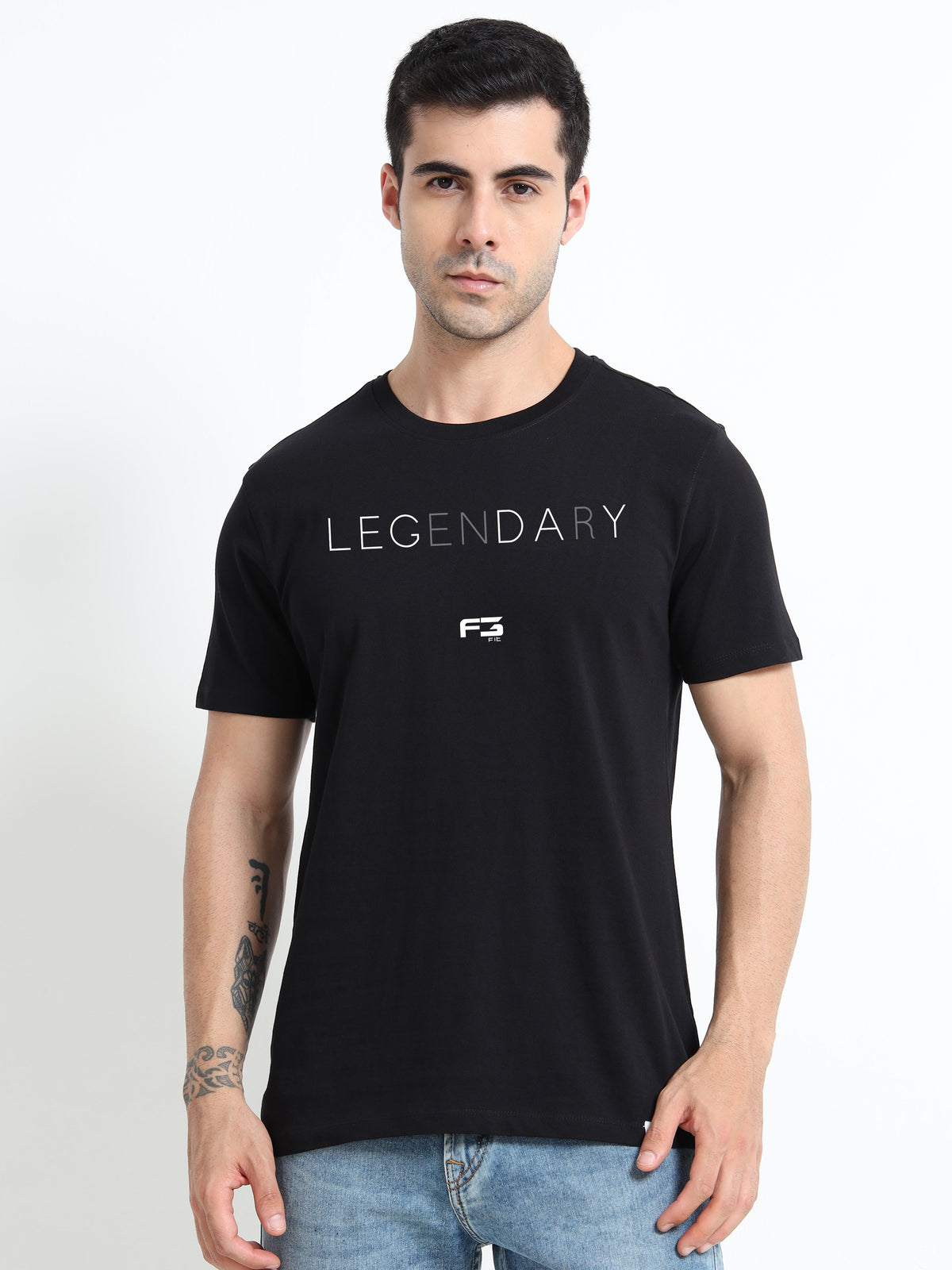 Legendary F3 printed Red short sleeve Regular T-shirt