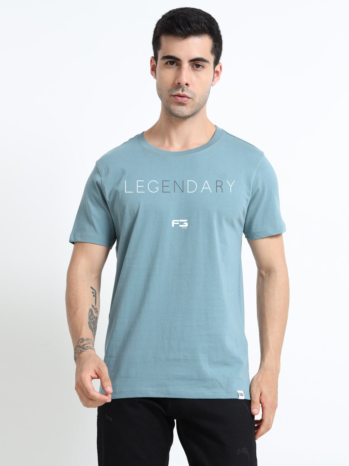 Legendary F3 printed Red short sleeve Regular T-shirt