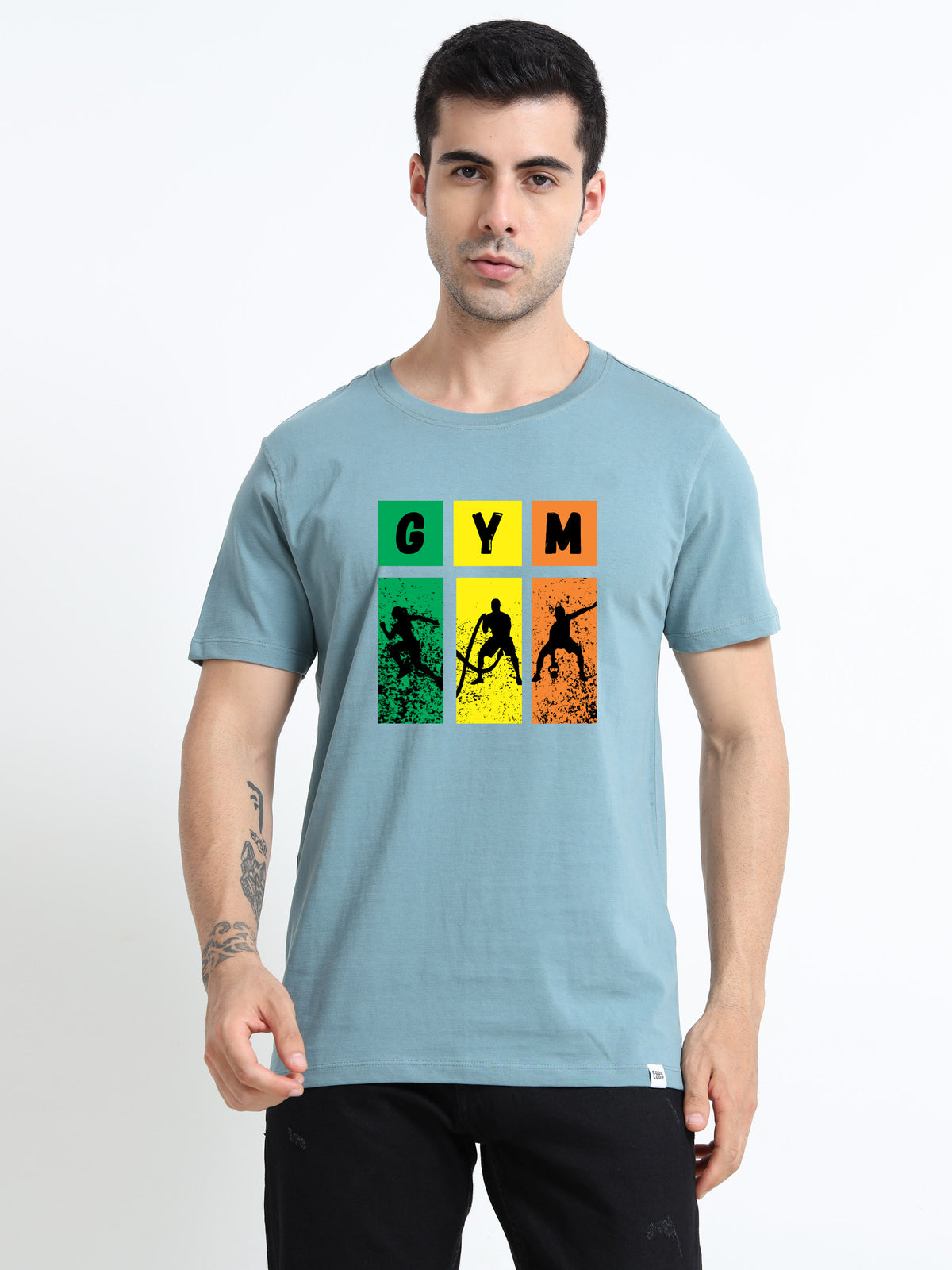 GYM printed Red short sleeve Regular T-shirt