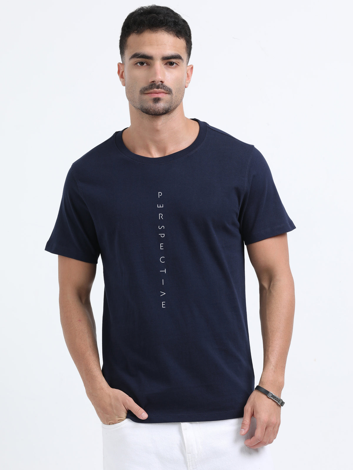 perspective printed Red short sleeve Regular T-shirt