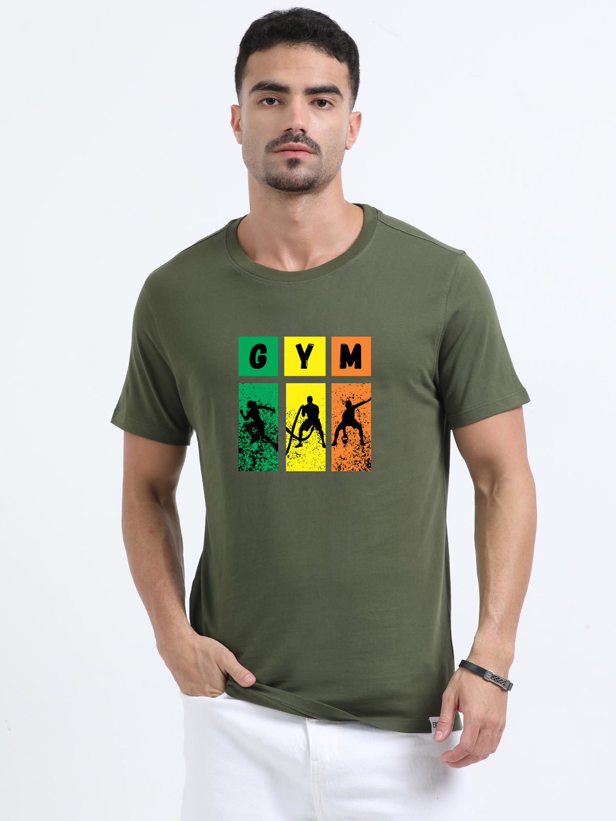 GYM printed Red short sleeve Regular T-shirt