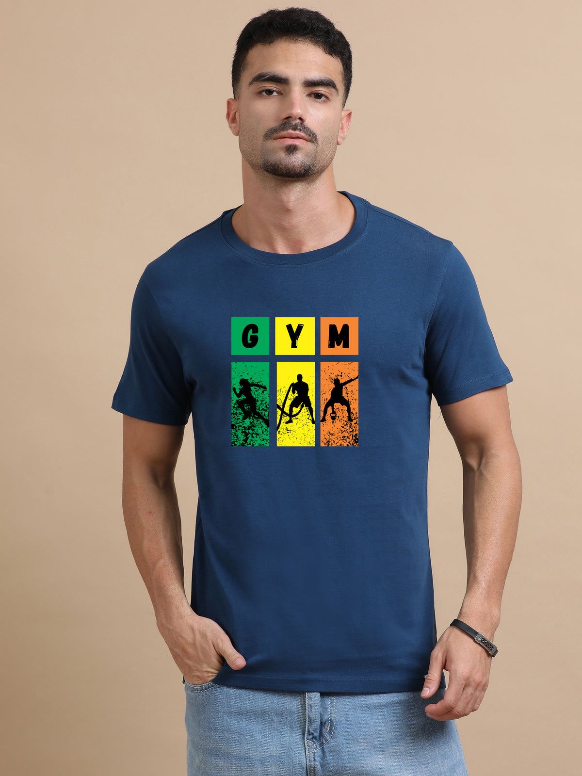 GYM printed Red short sleeve Regular T-shirt