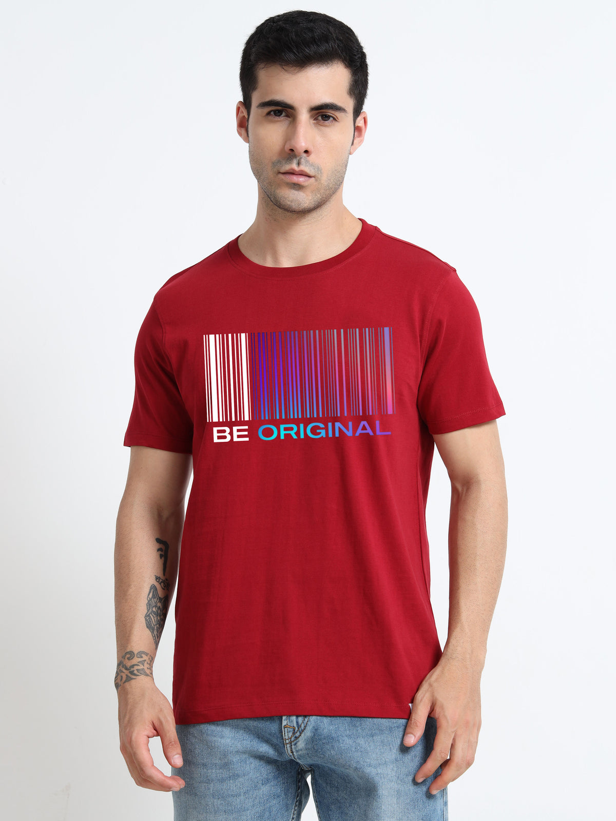 Be Original printed Red short sleeve Regular T-shirt