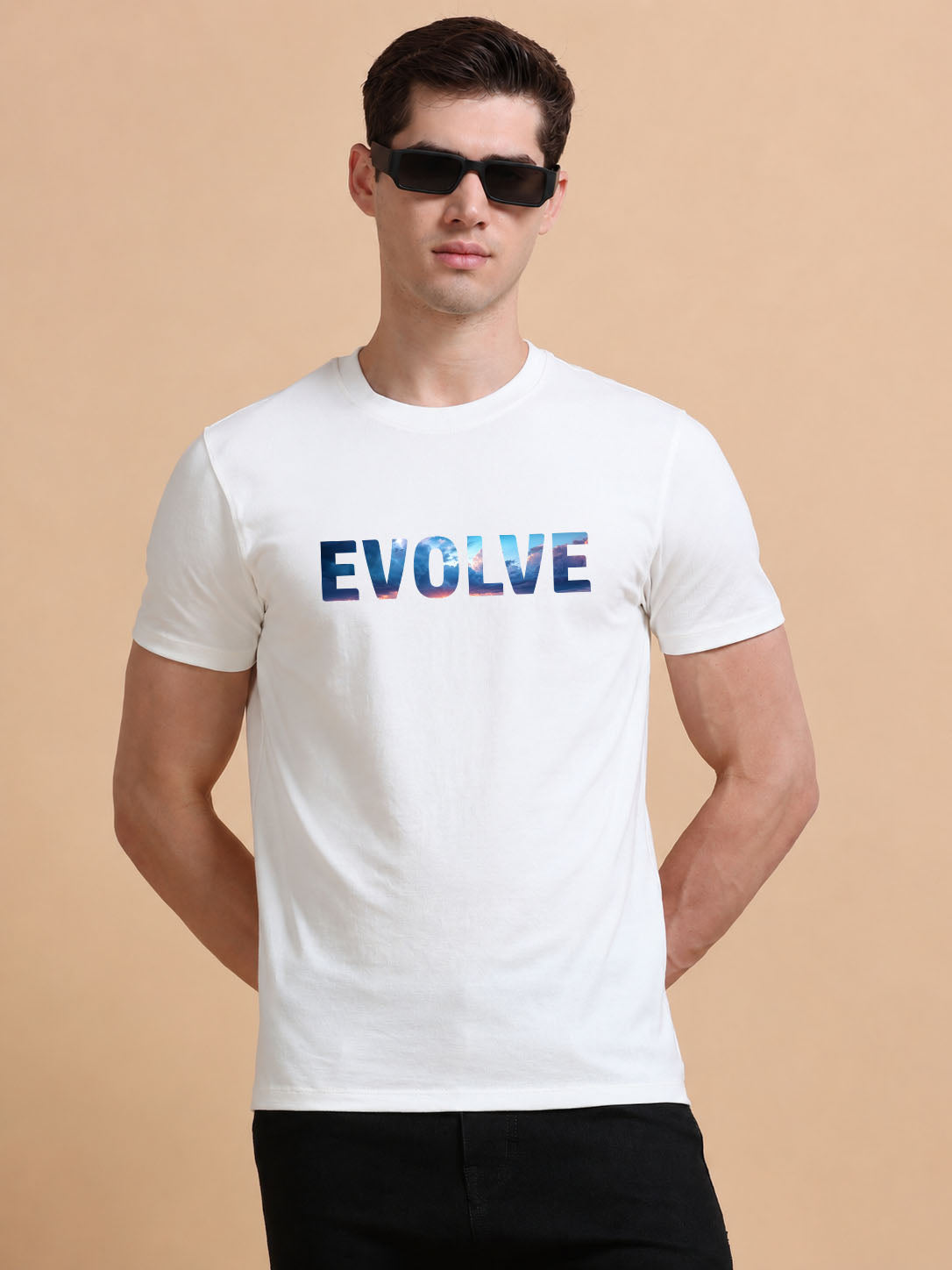 Evolve printed Red short sleeve Regular T-shirt