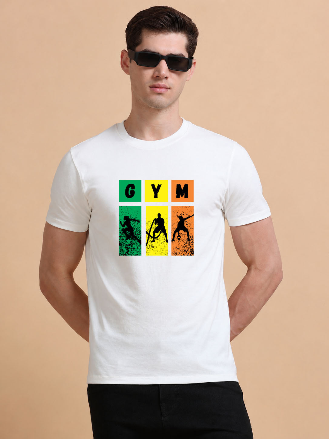 GYM printed Red short sleeve Regular T-shirt